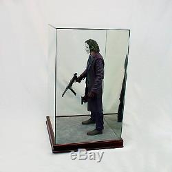 1/4 Scale Comic Figurine Display Case 20 Tall All Glass Cherry Wood Moulding