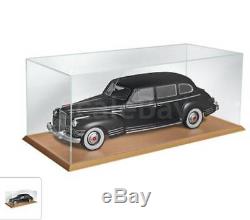 1/8 Acrylic Display Case Showcase Wood Base for 18 Model (ZIS-110)