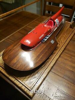 1/8 Ferrari Arno XI Mini Speed Boat & Wood Display Case