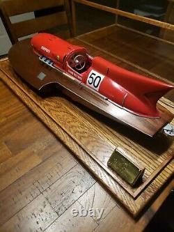 1/8 Ferrari Arno XI Mini Speed Boat & Wood Display Case