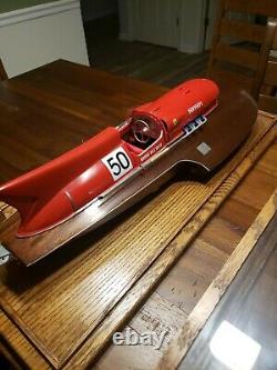 1/8 Ferrari Arno XI Mini Speed Boat & Wood Display Case