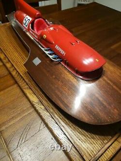 1/8 Ferrari Arno XI Mini Speed Boat & Wood Display Case