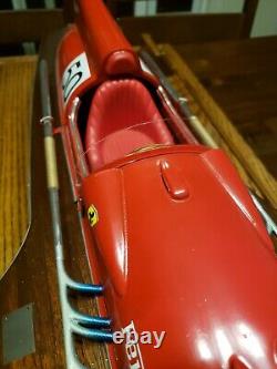 1/8 Ferrari Arno XI Mini Speed Boat & Wood Display Case