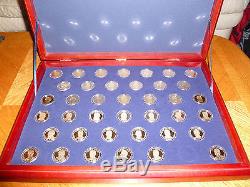 2007 2016 S COMPLETE Presidential Dollar PROOF Set Beautiful Wood Display Case