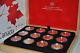 2013 O Canada Completed 12 Coins 1/2 Oz Silver Set In Wood Wooden Display Case