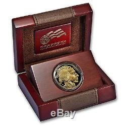 2014-W American Gold Buffalo Proof (1 oz) $50, withbox, wood display case & coa