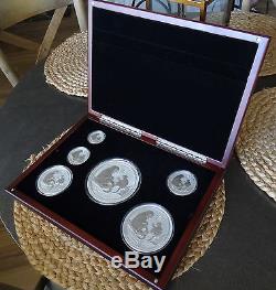 2016 Australian Year of the Monkey Set in Beautiful Wood Display case