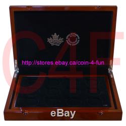 2016 Canada RCM Royal Canadian Mint Coin Collector Solid Wood Display Case