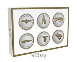 2017 One Dollar $1 Goose Big Coin + Set Wood Display Case, 9999 Silver, No Tax
