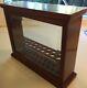 20 Pen Beautiful Wood Vertical Two Sided Beveled Glass Display Case