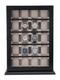 20 Piece Black Wood Watch Display Wall Hanging Case And Organizer Box