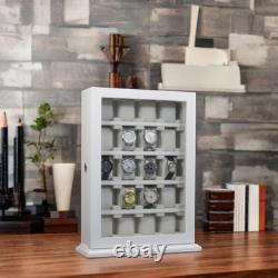 20-Piece White Wood Watch Display Case & Organizer for Oversized Watches 20-Piece White Wood Watch Display Case & Organizer for Oversized Watches