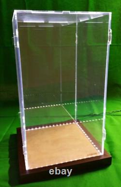 21 X 21 X 27 Display Case for Hot Toy Figures 1/6 Scale, Statue, Doll, LED Light
