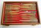 22 Vintage Memphis Tn Metal Ad Letter Openers Wood Display Case 1920-1950