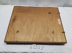 22 x 18 Wood Wooden Glass Display Case Shadow Box Picture Frame Wall Mount