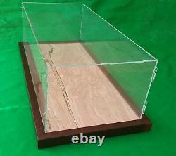 22 x 9 3/4 x 7 Pocher 1/8 Acrylic Display Case Showcase Wood Base for 18 Model