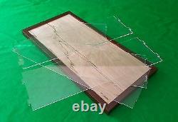 22 x 9 3/4 x 7 Pocher 1/8 Acrylic Display Case Showcase Wood Base for 18 Model