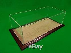 22 x 9 3/4 x 7 Pocher 1/8 Acrylic Display Case Showcase Wood Base for 18 Model