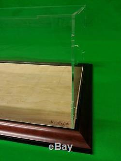 22 x 9 3/4 x 7 Pocher 1/8 Acrylic Display Case Showcase Wood Base for 18 Model