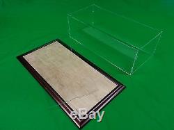 22 x 9 3/4 x 7 Pocher 1/8 Acrylic Display Case Showcase Wood Base for 18 Model