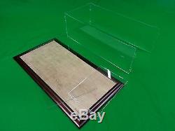 22 x 9 3/4 x 7 Pocher 1/8 Acrylic Display Case Showcase Wood Base for 18 Model