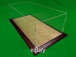 22 x 9 3/4 x 7 Pocher 1/8 Acrylic Display Case Showcase Wood Base for 18 Model