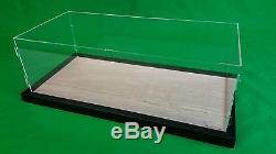 22 x 9 3/4 x 7 Pocher Acrylic Display Case Showcase withWood Base for 18 Model