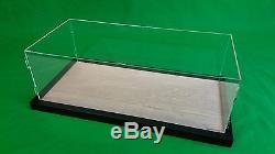 22 x 9 3/4 x 7 Pocher Acrylic Display Case Showcase withWood Base for 18 Model