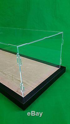 22 x 9 3/4 x 7 Pocher Acrylic Display Case Showcase withWood Base for 18 Model