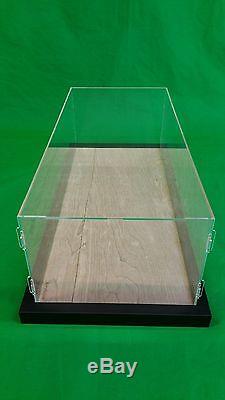 22 x 9 3/4 x 7 Pocher Acrylic Display Case Showcase withWood Base for 18 Model