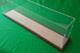 24l X 15w X 12h Display Case With 3/16 Thick Acrylic Brown Wood Frame Base