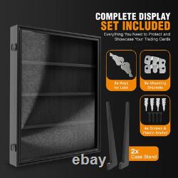 24 Graded Card Display Case, Baseball Card Display Stand, UV Protection, Storage