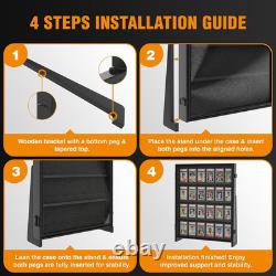 24 Graded Card Display Case, Baseball Card Display Stand, UV Protection, Storage