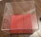 24 Inch Cube Large Display Case Box Acrylic Plexiglass On Red Felt Wood Base
