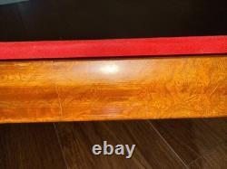 24 Inch Cube Large Display Case Box Acrylic Plexiglass On Red Felt Wood Base