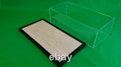 27L x 12.5W x 13.5H Acrylic Display Case Table Top Case Showcase Black Frame