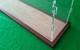 27l X 7w X 10h Display Case With 3/16 Thick Acrylic Brown Wood Frame Base