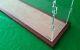 29l X 11w X 7h Display Case With 3/16 Thick Acrylic Brown Wood Frame Base