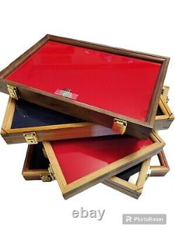 2- 12 X 18 X 2 cherry, oak, walnut, maple or cedar, showcase display
