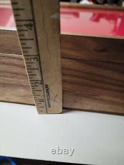 2- 12 X 18 X 2 cherry, oak, walnut, maple or cedar, showcase display