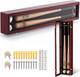 2 Baseball Bat Display Case Wall Mount Wooden Display Holder Vertical Horizontal