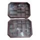 2 X Wall Wood Glass Display Case Curio Cabinet Knick Knack Jewelry Boxes Read