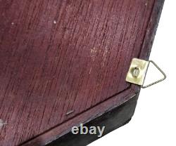 2 X Wall Wood Glass Display Case Curio Cabinet Knick Knack Jewelry Boxes READ