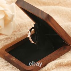 2x Secret Surprise Elements Wooden Rotating Engagement Wedding Vintage Ring Box