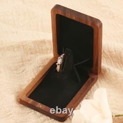 2x Secret Surprise Elements Wooden Rotating Engagement Wedding Vintage Ring Box
