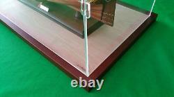 34x14x30 Acrylic Plexiglas Display Case Box Tall Model Ships Walnut Wooden Base