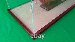 34x14x30 Acrylic Plexiglas Display Case Box Tall Model Ships Walnut Wooden Base