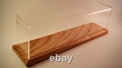 36 O Scale Model Train Display Case, Oak Base