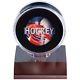 (36) Ultra Pro Dark Wood Base Clear Hockey Puck Holder Displays Wooden Stand-new