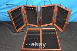 (3) ShowCases To Go Jewelry Display Traveling Trade Show Case Wood Black Box 14